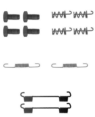 Delphi LY1104 Fren Pabuç Montaj Takımı Arka Mercedes 190 200 300 400 500 A160 A170 A190 A210 C180 C200 0040622000