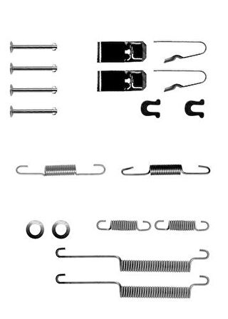 Delphi LY1173 Fren Pabuç Montaj Takımı Arka Honda Civic 01 92 11 01 