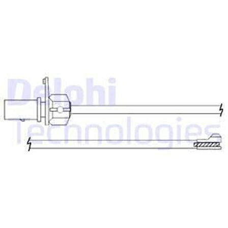 Delphi LZ0288 Balata İkaz Kablosu Ön Audi Q5 12- 8R0615121
