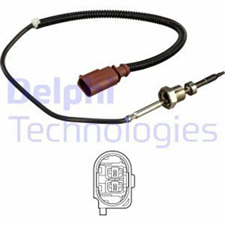 Delphi TS30147 Egzoz Sıcaklık Sensörü Dizel Partikül Filtresi Ön Transporter T5 03-10 Bnz Bpc 070906088AD