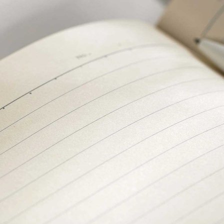 Deli Kumaş Kaplama Siyah A5 96 Yaprak Çizgili Defter N118L