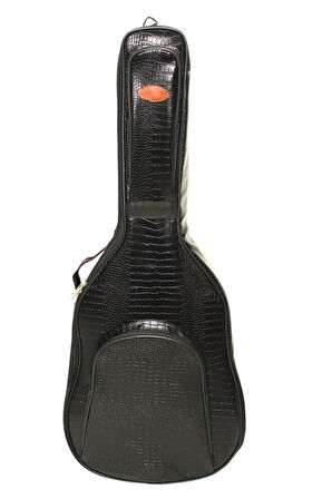 Yüksel Korumalı Profesyonel 1. Sınıf  Deri Gigbag Elektro Gitar Kılıfı ( Ahşap Pena Hediye) Siyah