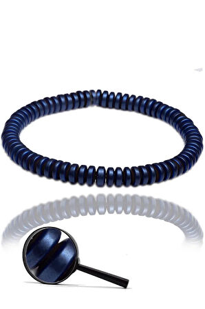 Sertifikalı Mat Mavi Aaa+ Hematit Taşı Bileklik