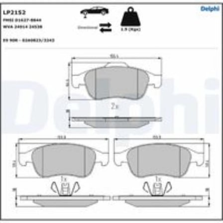 FREN BALATASI ON (155MM) DUSTER FLUENCE MEGANE III 10-