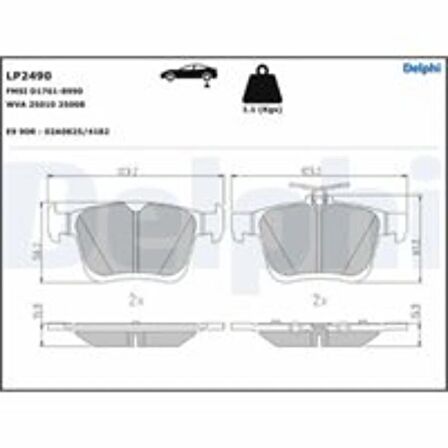 FREN BALATASI ARKA (123MM) A3 LEON GOLF VII 12-