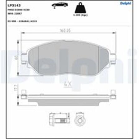 FREN BALATASI ON OPEL VIVARO COMBI 1.6 CDTI VIVARO PANELVAN/VAN 1.6CDTI 14>