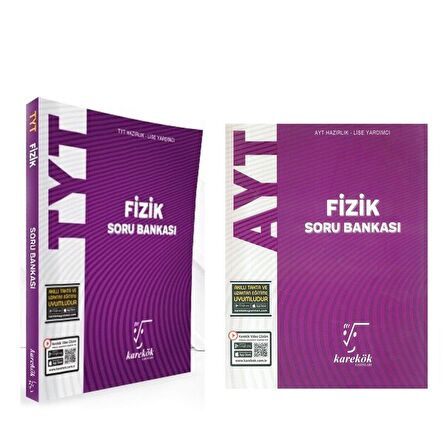 Karekök Yayınları TYT ve AYT Fizik Soru Bankası Seti 2 Kitap