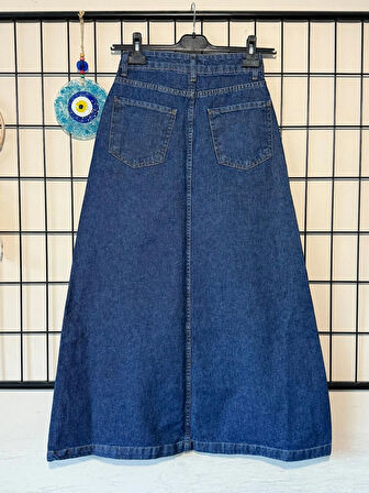 Dema Kadın Denim Pamuklu Çan Etek