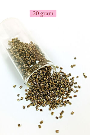 Kesme Cam Boncuk 2mm - 4 Renk - Toplam 80 Gram - BNC444