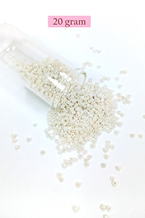 Dökme Cam Kum Boncuk (11/0) 2 mm - 4 Renk - Toplam 80 Gram -  BNC406