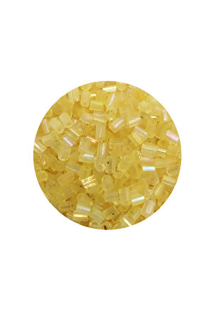 Kesme Cam Boncuk 2mm - 60 Gram - Şeffaf Sarı - BNC351
