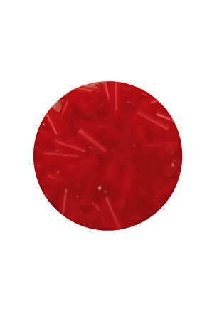 Uzun Boru Kesme Boncuk Çap 2mm Uzunluk 10 mm - 20 Gram - Kırmızı - BNC245
