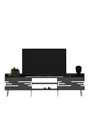 Adrianadh Tv Sehpası (ALT MODÜL) Antrasit Gümüş