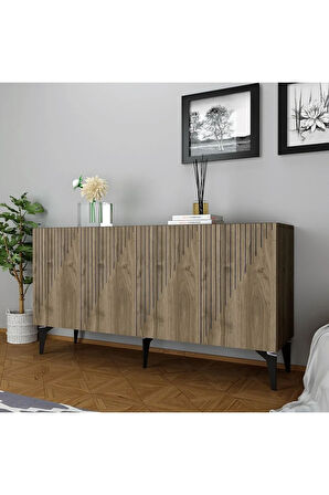 DRAWDH LAZER DESENLİ KONSOL CEVİZ