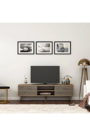 HOLLYWOODDH TV SEHPASI CEVİZ-ANTRASİT