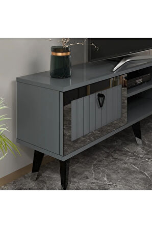 LİDYADH TV STAND ANTRASİT GÜMÜŞ