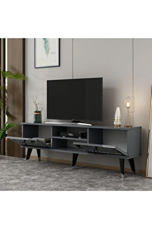 LİDYADH TV STAND ANTRASİT GÜMÜŞ