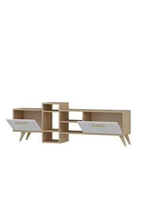 Romadh 180 Cm Tv Standı Safirmeşe Beyaz
