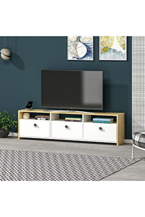 SAREDH TV ÜNİTESİ 150 CM SAFİRMEŞE BEYAZ