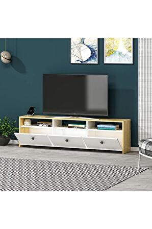 SAREDH TV ÜNİTESİ 150 CM SAFİRMEŞE BEYAZ