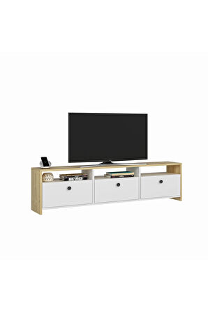 SAREDH TV ÜNİTESİ 150 CM SAFİRMEŞE BEYAZ