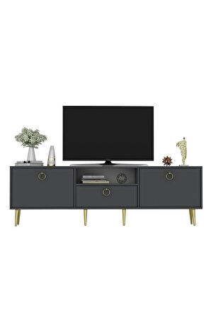 SOLEDH 180 CM TV ÜNİTESİ SEHPASI ANTRASİT