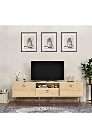 SOLEDH 180 CM TV ÜNİTESİ SEHPASI SAFİRMEŞE