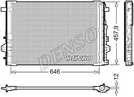 Denso DCN17059 Klima Radyatörü X117 13-18 W176 13-18 W246 13-18 C117 13-17 2465000054