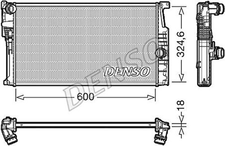 Denso DRM05017 Motor Su Radyatörü BMW N13 N47 N B37 B47 F20 F30 F32 F34 I3 17117600511