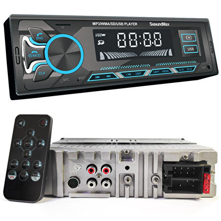 SX-MX7G Oto Teyp 4X50 Watt Bluetooth Mobil Aplikasyon 2xUsb Sd Fm Aux