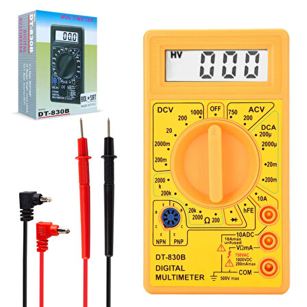 DT-830B Multimetre Ölçü Aleti Voltmetre