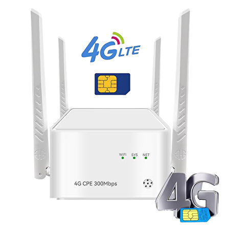 PM-25136 300 MBPS KABLOSUZ MEKAN 4G/LTE SİM KART DESTEKLİ BAĞIMSIZ MODEM - ROUTER