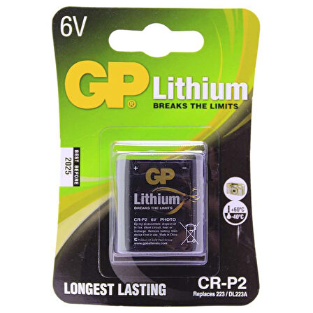 GP CRP2 6 VOLT LİTYUM FOTOĞRAF MAKİNESİ PİLİ