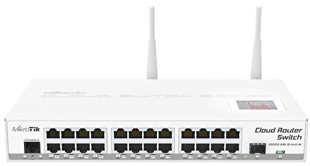 Cloud Router Switch L3 / 24 Port Gigabit 1 SFP 2.4Ghz Wireless CRS125-24G-1S-2HnD-IN