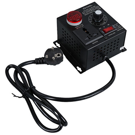 PM-21013 10-100V AC 4000 WATT 15A HIZ IŞIK KONTROLÜ MOTOR SÜRÜCÜ VOLTAJ REGÜLATÖR