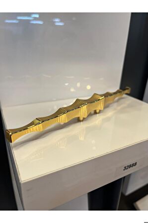 Deniz Kızı Metal Kulp Altın 32mm Dolap Kapak Modern Çekmece Tv Ünite Mobilya Kulbu Şifonyer Gold