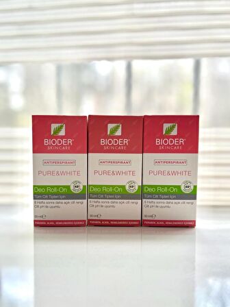 Bioder Antiperspirant Deo Roll On 50 ml 3'LÜ SET