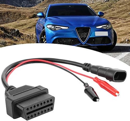Aramox Teşhis Adaptör Kablosu, 3Pin - Obd2 16Pin Plastik + Metal Adaptör Kablosu Profesyonel Araç Te