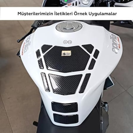 Tank Pad | Ducati, Mv Agusto Ile Uyumlu | Kaydırmaz Dayanıklı Karbon | Motosiklet Tank Pad | Gt03 (Ş