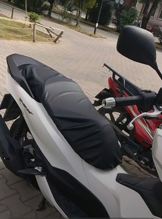 (808) Motosiklet Deri Sele Kılıfı Örtüsü Brandası Apec Ps5 Ile Uyumlu