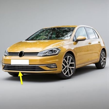 Ön Tampon Orta Izgarası Krom Çıtalı 5G0853671G Vw Golf 7.5 Ile Uyumlu 2017-2020