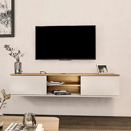 TV Sehpası Leydi Safir Beyaz 160 cm