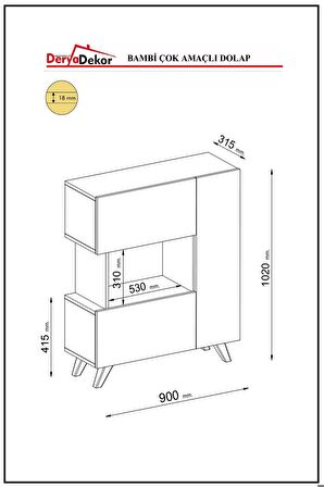 BAMBİ ÇOK AMAÇLI DOLAP