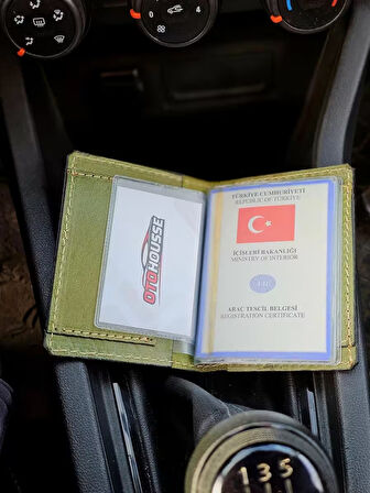 Hakiki Deri Ruhsatlık Erkek Kadın Cüzdan