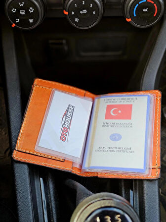 Hakiki Deri Ruhsatlık Erkek Kadın Cüzdan