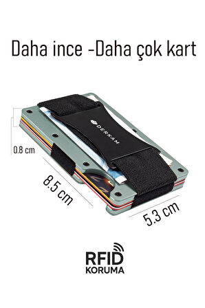 Derkam - Modern Tasarım Cüzdan & Kartlık - Erkek Kartlık - Rfıd Koruma