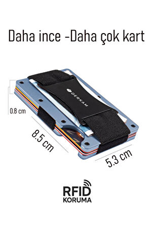 Derkam - Modern Tasarım Cüzdan & Kartlık - Erkek Kartlık - Rfıd Koruma