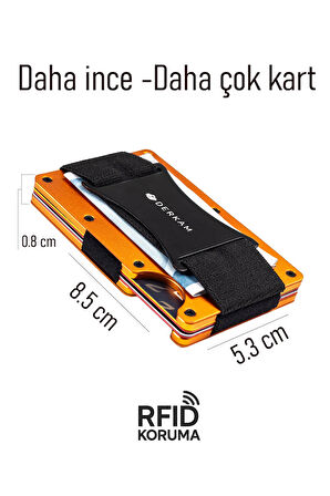 Derkam - Modern Tasarım Cüzdan & Kartlık - Erkek Kartlık - Rfıd Koruma
