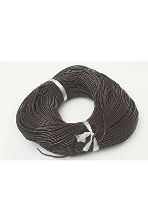 4 MM ÇAPLI YUVARLAK DERİ KORDON  (2 METRE)