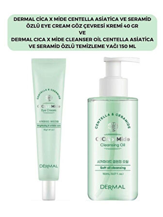 Dermal Cıca X Mide Centella Asiatica Özlü Göz Çevresi Kremi ve Temizleme Yağı